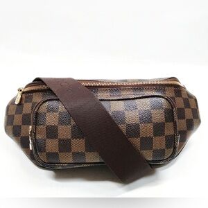 LOUIS VUITTON Damier Ebene Melville Bum Bag